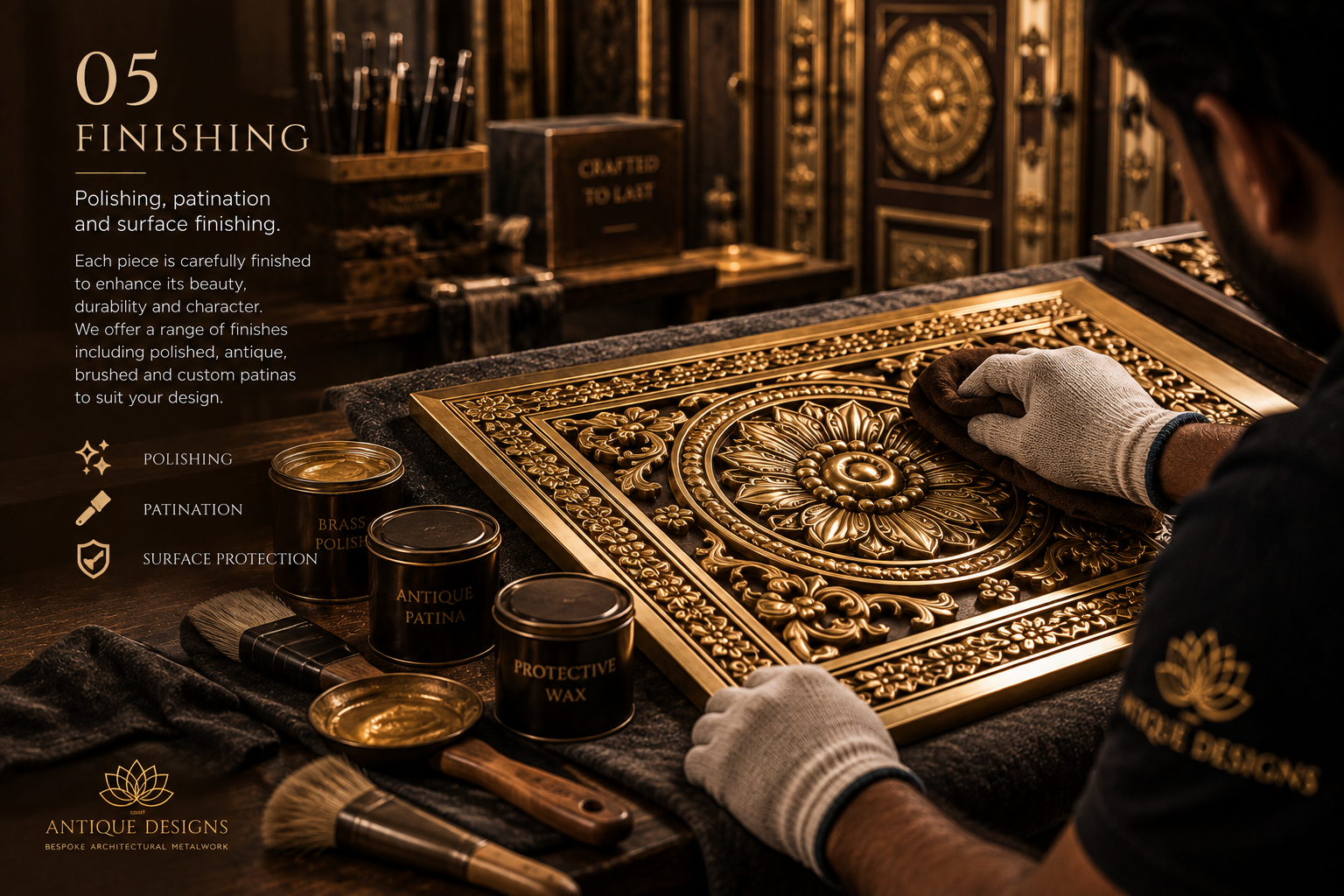 07 Finishing - Polishing, colouring and patination surface treatments